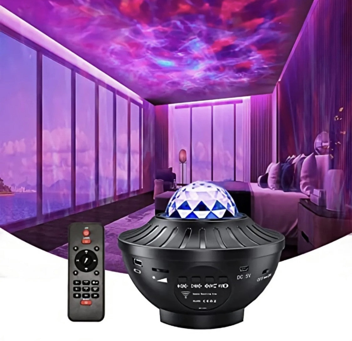 Proyector de galaxia con parlante bluetooth